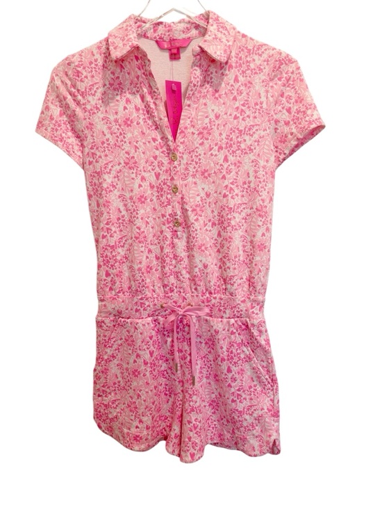 Lilly Pulitzer Pants - LILY PULITZER Jorgie Romper in Pink Shandy size XXS NWT